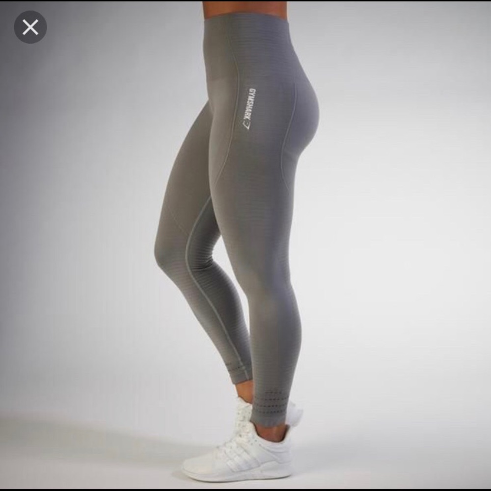 Gymshark slate gray seamless leggings size small